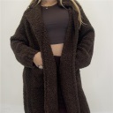 giacca senza bottone midy coat